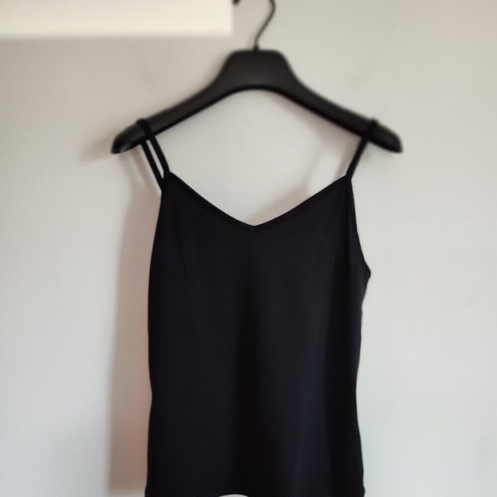 Ladies Petite SZ PM Inc Black/Multi Surplice Wrap Top - Picture 3 of 4